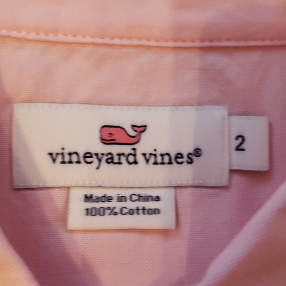 Vineyard Vines pink button down shirt sz 2 - Picture 2 of 6